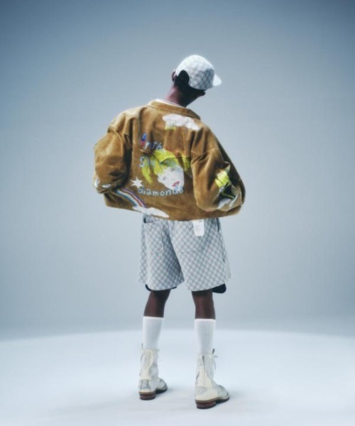 SEVESKIG（セヴシグ）の「SEVESKIG/セブシグ/Hand Painting East Leather Jacket Ver,Ridawo（ライダースジャケット・メンズ・ベージュ・SMALL/MEDIUM/LARGE/X-LARGE）」の15枚目の写真