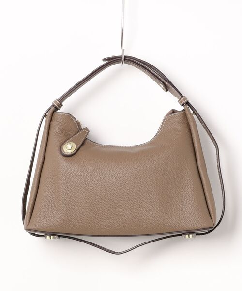 NiiNa】【高品質牛革】2wayワンハンドルクロススクエアバッグ