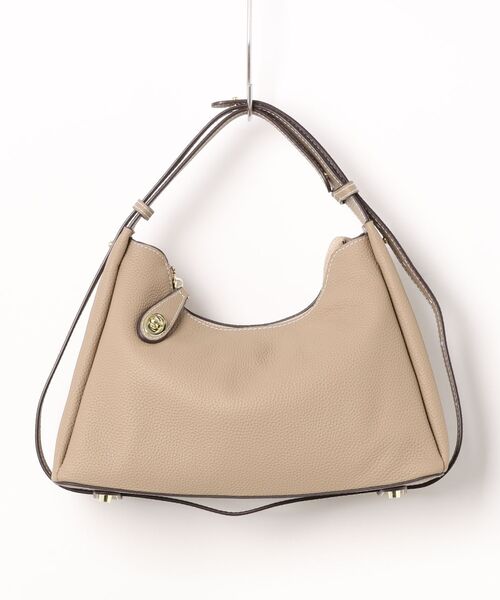 NiiNa】【高品質牛革】2wayワンハンドルクロススクエアバッグ