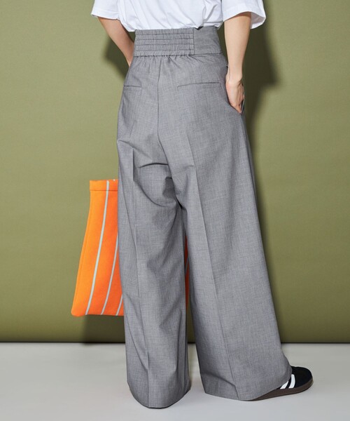 CITEN（シテン）の「＜CITEN＞スーパーワイドスラックス（スラックス・レディース・グレー/ブラック・M/S）」の8枚目の写真