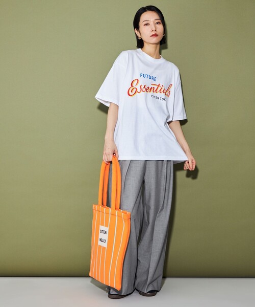 CITEN（シテン）の「＜CITEN＞スーパーワイドスラックス（スラックス・レディース・グレー/ブラック・M/S）」の7枚目の写真