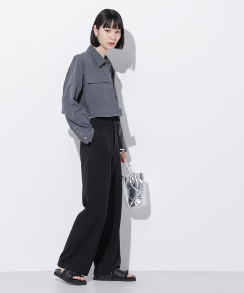 Apo(s)ture(アポスチャー)の「ARIA-002/ピーチベイカーワイドパンツ(その他パンツ・レディース・グレー/モカ/オレンジ/ブラック・XS/S/M/L/XL)」の8枚目の写真