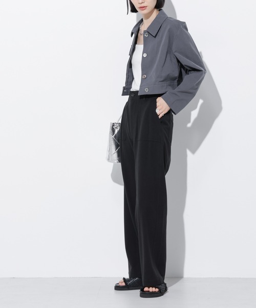 Apo(s)ture(アポスチャー)の「ARIA-002/ピーチベイカーワイドパンツ(その他パンツ・レディース・グレー/モカ/オレンジ/ブラック・XS/S/M/L/XL)」の6枚目の写真