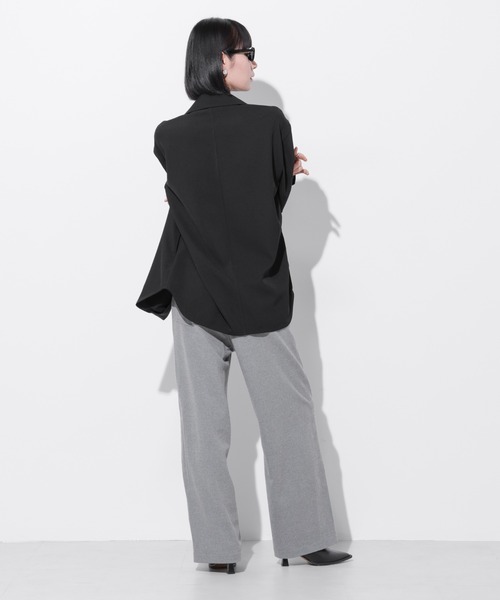 Apo(s)ture(アポスチャー)の「ARIA-002/ピーチベイカーワイドパンツ(その他パンツ・レディース・グレー/モカ/オレンジ/ブラック・XS/S/M/L/XL)」の15枚目の写真