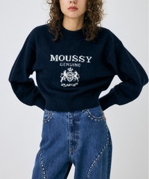 【WEB限定】JACQUARD MOUSSY ニットトップス