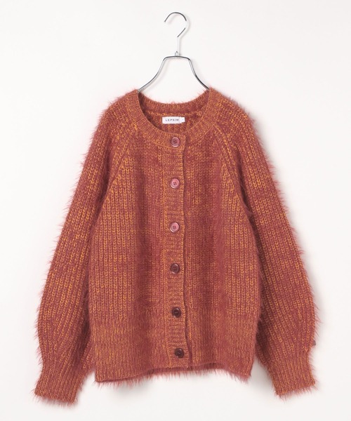 LEPSIM（レプシィム）の「3ゲージMIXフェザーカーディガン　137520（カーディガン/ボレロ・レディース・ライトベージュ/レッド/ライトグリーン・FREE）」の22枚目の写真