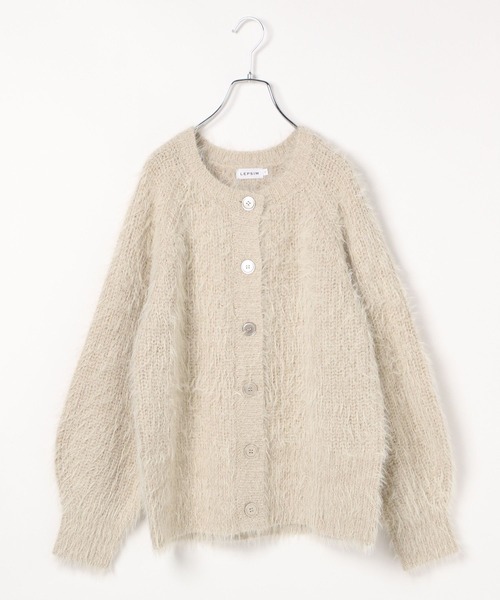 LEPSIM（レプシィム）の「3ゲージMIXフェザーカーディガン　137520（カーディガン/ボレロ・レディース・ライトベージュ/レッド/ライトグリーン・FREE）」の12枚目の写真