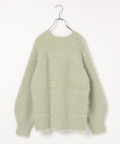 LEPSIM（レプシィム）の「3ゲージMIXフェザーカーディガン　137520（カーディガン/ボレロ・レディース・ライトベージュ/レッド/ライトグリーン・FREE）」の14枚目の写真