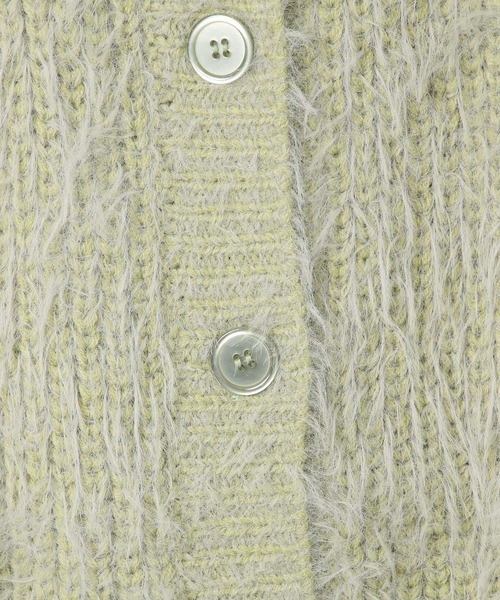 LEPSIM（レプシィム）の「3ゲージMIXフェザーカーディガン　137520（カーディガン/ボレロ・レディース・ライトベージュ/レッド/ライトグリーン・FREE）」の11枚目の写真