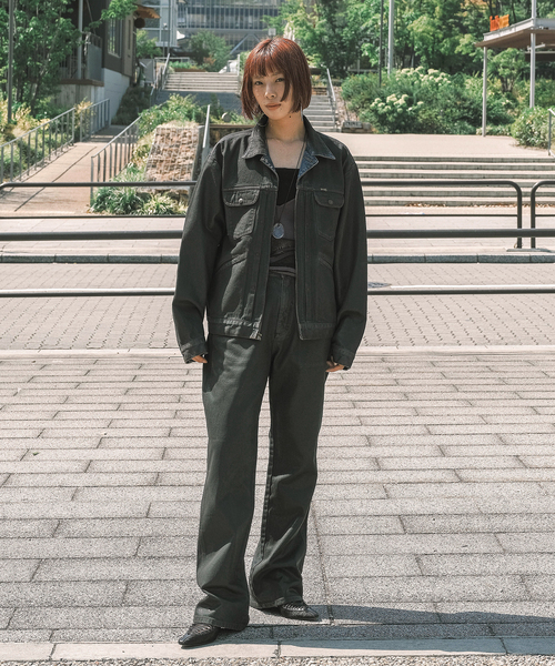 Wrangler（ラングラー）の「Wrangler 別注 COATING PANTS：デニムパンツ（デニムパンツ・レディース・ブラウン・27/28/29）」の4枚目の写真