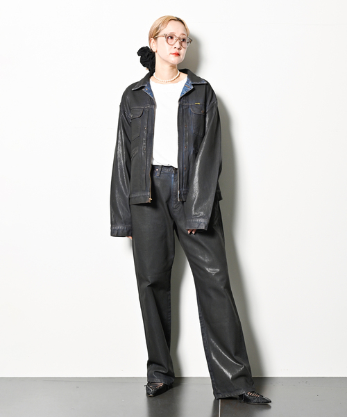 Wrangler（ラングラー）の「Wrangler 別注 COATING PANTS：デニムパンツ（デニムパンツ・レディース・ブラウン・27/28/29）」の11枚目の写真