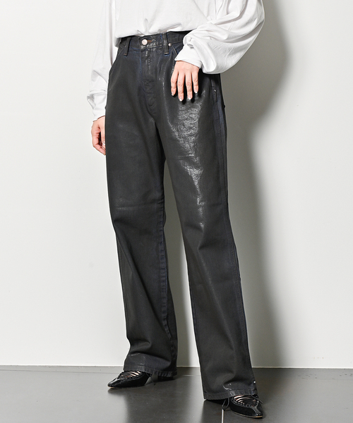 Wrangler（ラングラー）の「Wrangler 別注 COATING PANTS：デニムパンツ（デニムパンツ・レディース・ブラウン・27/28/29）」の13枚目の写真