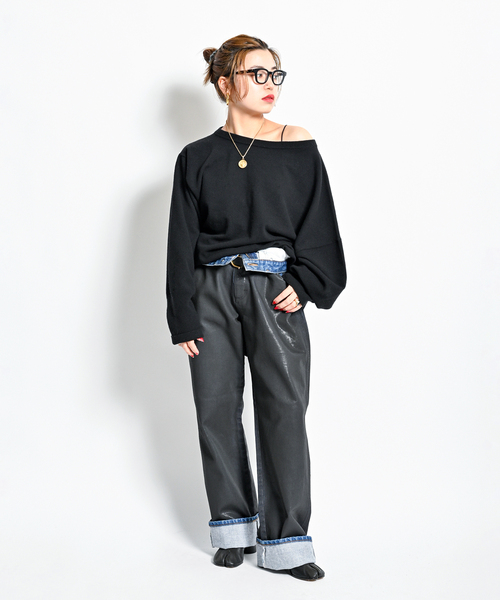 Wrangler（ラングラー）の「Wrangler 別注 COATING PANTS：デニムパンツ（デニムパンツ・レディース・ブラウン・27/28/29）」の17枚目の写真