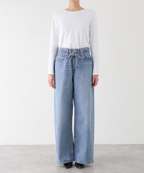 OUTDOOR PRODUCTS（アウトドアプロダクツ）の「LEVIS XL STRAIGHT（スラックス・レディース・ブルー/ブラック・25cm/26cm/27cm）」の13枚目の写真