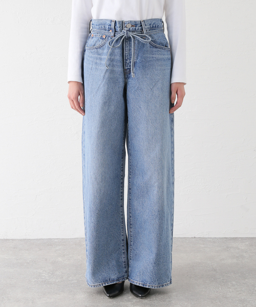 OUTDOOR PRODUCTS（アウトドアプロダクツ）の「LEVIS XL STRAIGHT（スラックス・レディース・ブルー/ブラック・25cm/26cm/27cm）」の12枚目の写真
