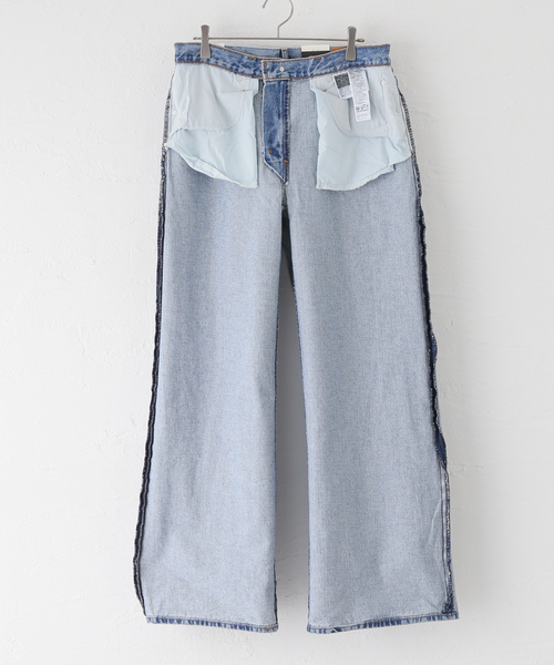 OUTDOOR PRODUCTS（アウトドアプロダクツ）の「LEVIS XL STRAIGHT（スラックス・レディース・ブルー/ブラック・25cm/26cm/27cm）」の19枚目の写真