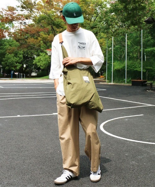 POLeR(ポーラー)の「【POLeR/ポーラー 別注】ストラップショッピングバッグ(エコバッグ/サブバッグ・レディース・グレー/オリーブ・FREE)」の6枚目の写真