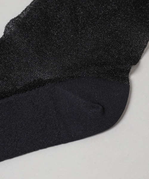 A part by（アパートバイ）の「シアーラメソックス（ソックス/靴下・レディース・オフホワイト/ブラック・FREE）」の15枚目の写真