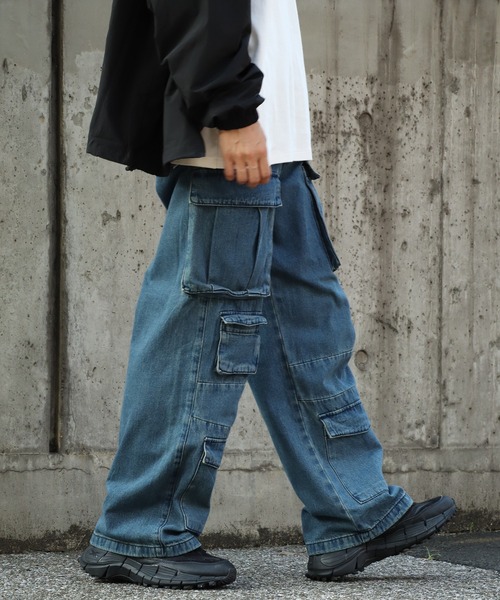 CORPUS SELECT(コーパストーキョー)の「【THRASHER/スラッシャー】9ポケットカーゴデニムパンツ(デニムパンツ・メンズ・ブラック/ブルー・LL/L/M)」の9枚目の写真