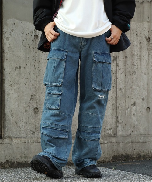 CORPUS SELECT(コーパストーキョー)の「【THRASHER/スラッシャー】9ポケットカーゴデニムパンツ(デニムパンツ・メンズ・ブラック/ブルー・LL/L/M)」の8枚目の写真