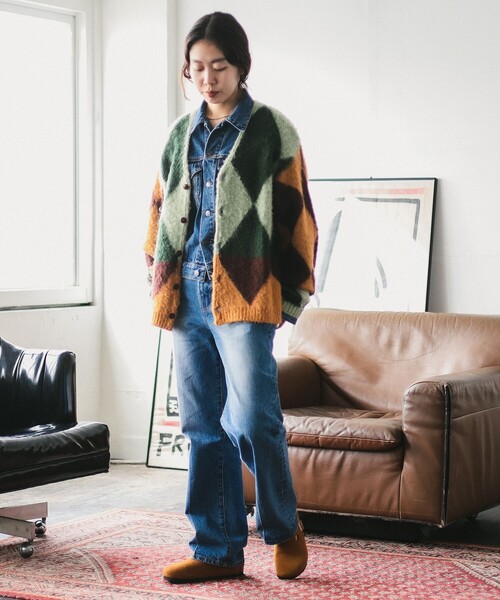 B:MING by BEAMS（ビーミングバイビームス）の「ambiance / Center Line Denim Pants（S～L）（デニムパンツ・レディース・ブラック/ブルー・SMALL/MEDIUM/LARGE）」の5枚目の写真