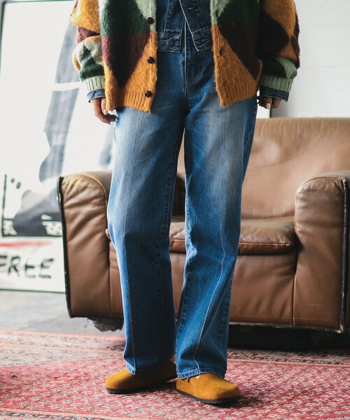 B:MING by BEAMS（ビーミングバイビームス）の「ambiance / Center Line Denim Pants（S～L）（デニムパンツ・レディース・ブラック/ブルー・SMALL/MEDIUM/LARGE）」の8枚目の写真