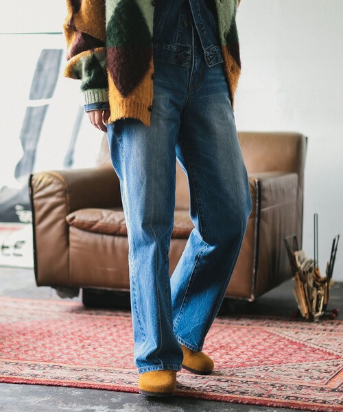 B:MING by BEAMS（ビーミングバイビームス）の「ambiance / Center Line Denim Pants（S～L）（デニムパンツ・レディース・ブラック/ブルー・SMALL/MEDIUM/LARGE）」の10枚目の写真