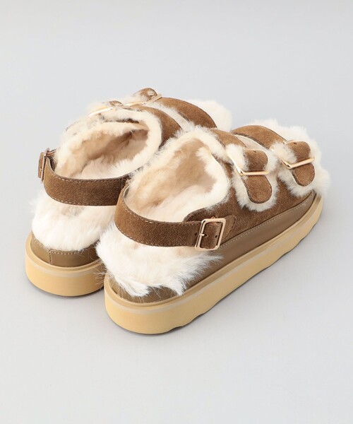 MOHI(モヒ)の「MOHI(モヒ)AFELPADO MUTON/ムートンサンダル(サンダル・レディース・ベージュ/オフホワイト/ブラック・23.5cm)」の10枚目の写真