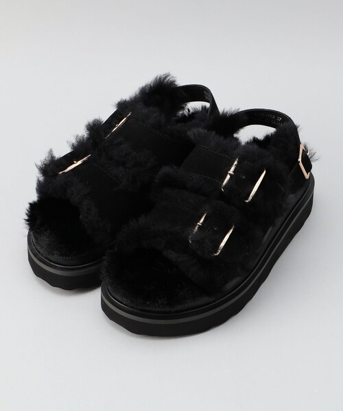 MOHI(モヒ)の「MOHI(モヒ)AFELPADO MUTON/ムートンサンダル(サンダル・レディース・ベージュ/オフホワイト/ブラック・23.5cm)」の13枚目の写真