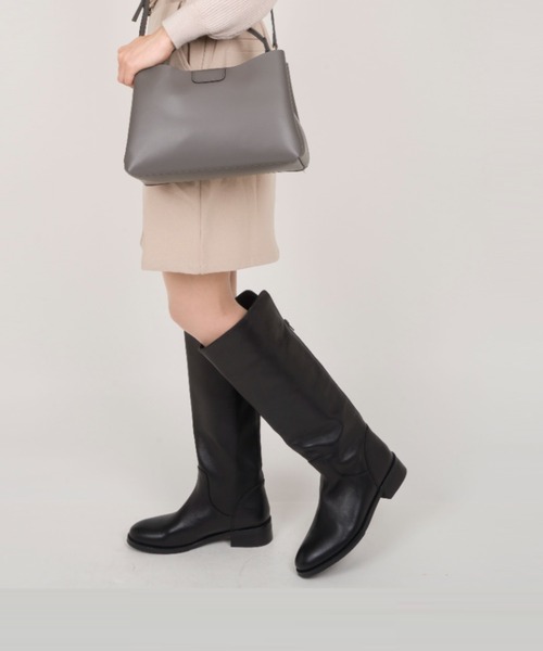 REMME（レメ）の「【REMME/レメ】バックジップ ロングブーツ（ブーツ