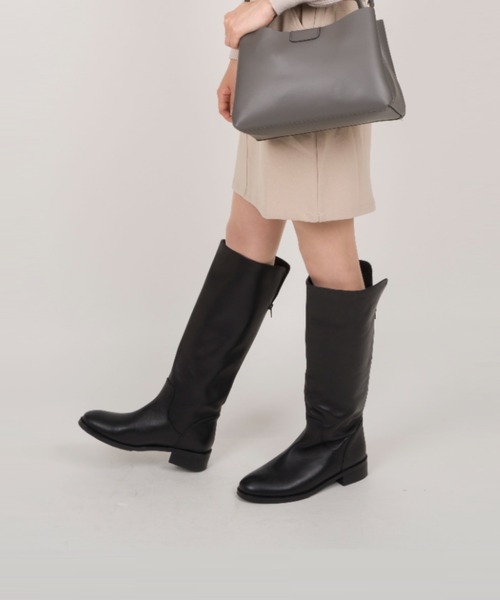REMME（レメ）の「【REMME/レメ】バックジップ ロングブーツ