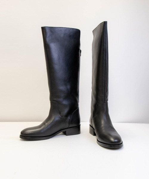 【おまけ付き/美品】REMME レメ 本革 ロングブーツ 黒 36 バックジップ おまけ付き/美品】REMME レメ 本革 ロングブーツ 黒 36 バックジップ