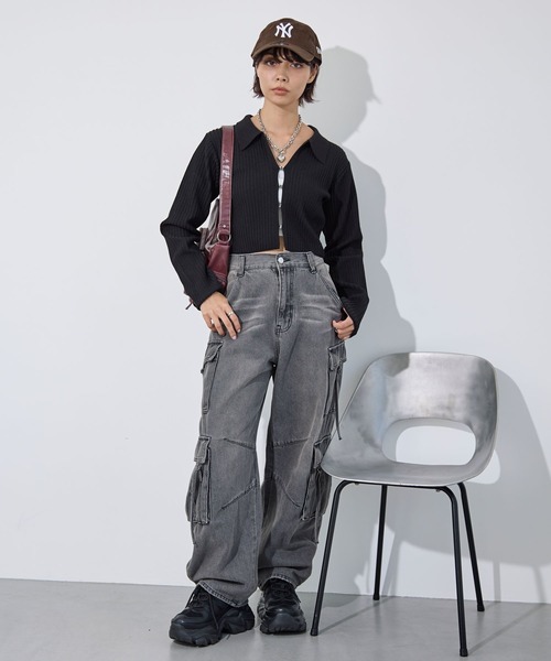 えりページ PAGEBOY（ページボーイ）の「エリツキホックリブTOPS（ニット