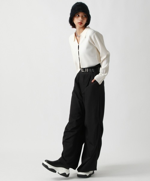 えりページ PAGEBOY（ページボーイ）の「エリツキホックリブTOPS（ニット