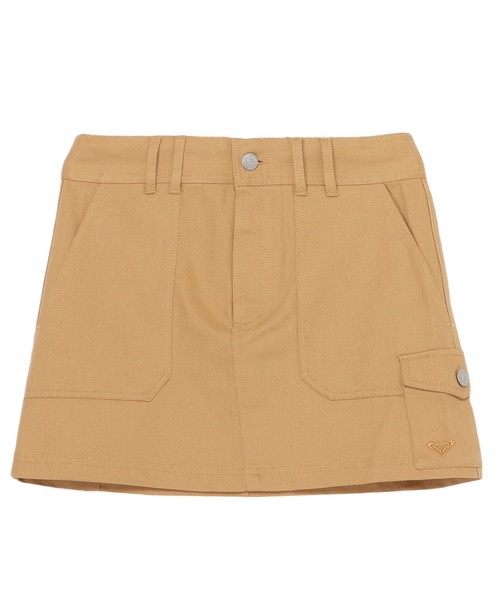 ROXY(ロキシー)の「HITCHHIKKER'S SKIRT/ロキシーミニスカート(ワンピース・レディース・ホワイト/ブラック/ベージュ・LARGE/MEDIUM/SMALL)」の1枚目の写真