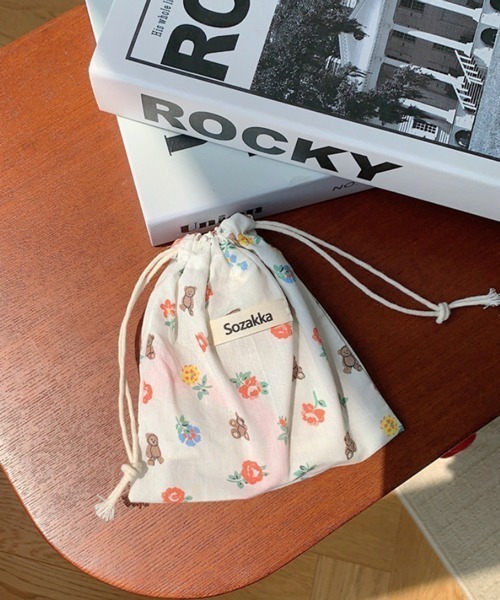 セール】Pochi Pouch/総柄 巾着 マルチ ミニ ポーチ（ポーチ