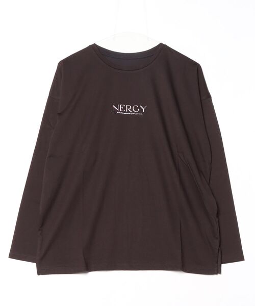 NERGY(ナージー)の「【別注】ナージージャパン NERGY ルーズシルエットロングTシャツ_ 限定コラボ(Tシャツ/カットソー・レディース・パープル/ブラック/オフホワイト・M/L)」の3枚目の写真