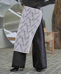 HARE | 2Pレースデニムワイドパンツ(HARE)(デニムパンツ)