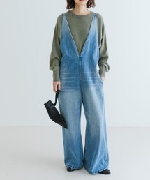 URBAN RESEARCH | Vネックデニムサロペット(ワンピース)