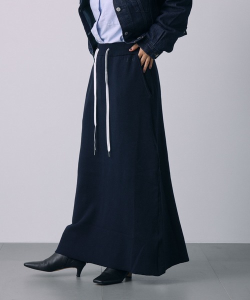 jj mercer（ジェイジェイマーサー）の「【J.J. Mercer】スウェットニットスカート（スカート・レディース・ネイビー/グレー・フリー）」の12枚目の写真