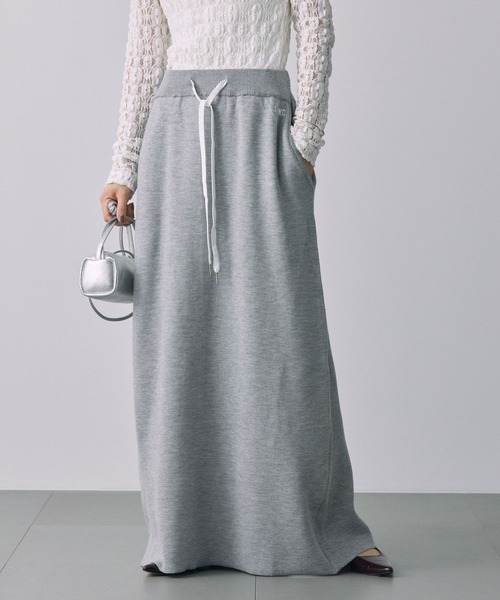 jj mercer（ジェイジェイマーサー）の「【J.J. Mercer】スウェットニットスカート（スカート・レディース・ネイビー/グレー・フリー）」の3枚目の写真