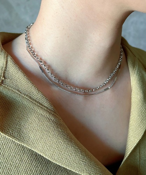 セール】ダブルチェーンネックレス（ネックレス）｜ciite'（シーテ）の