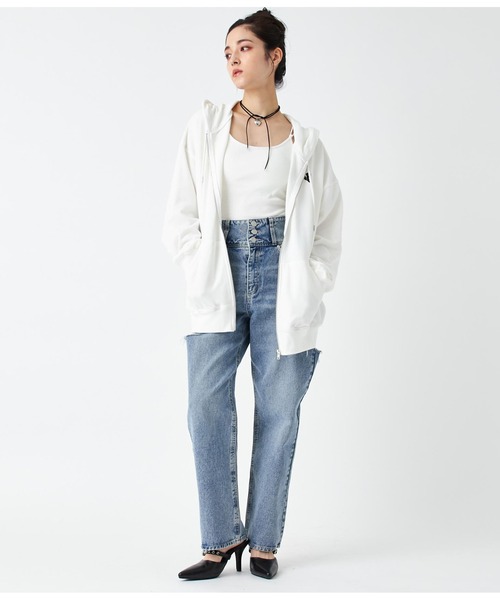 ANAP（アナップ）の「3つボタンサイドカットデニムパンツ（デニムパンツ・レディース・ブルー・S/M）」の13枚目の写真