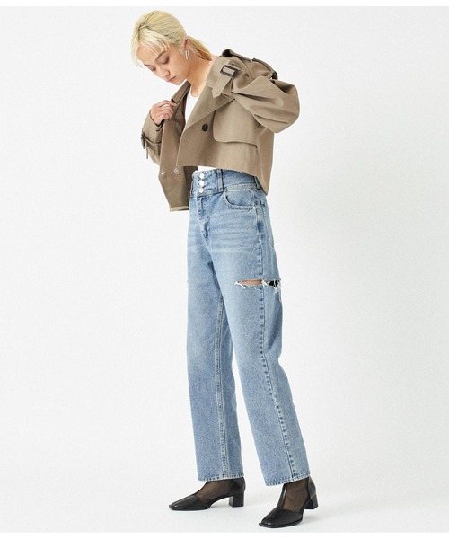 ANAP（アナップ）の「3つボタンサイドカットデニムパンツ（デニムパンツ・レディース・ブルー・S/M）」の22枚目の写真