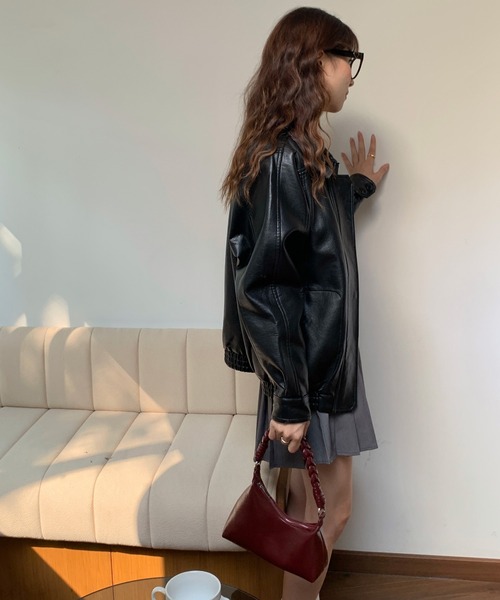 Chiina（チーナ）の「Chiina/ツイストワンハンドルバッグ（ハンドバッグ・レディース・ブラウン系その他/レオパード/ゼブラ/キャメル/ブラック/レッド/ホワイト/ライトブルー・FREE）」の14枚目の写真