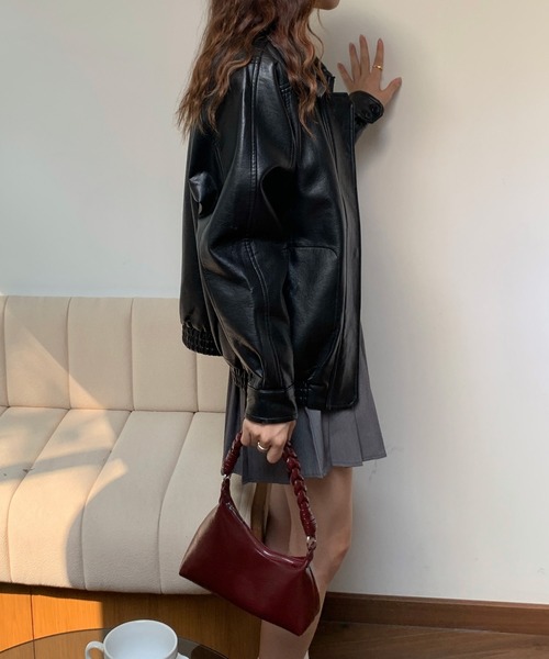 Chiina（チーナ）の「Chiina/ツイストワンハンドルバッグ（ハンドバッグ・レディース・ブラウン系その他/レオパード/ゼブラ/キャメル/ブラック/レッド/ホワイト/ライトブルー・FREE）」の13枚目の写真