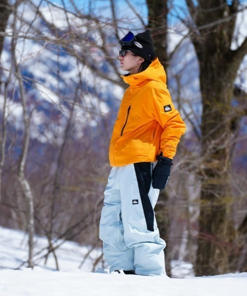 SNOW DOWN PT/クイックシルバーワンポイントロゴスキースノーボードパンツ
