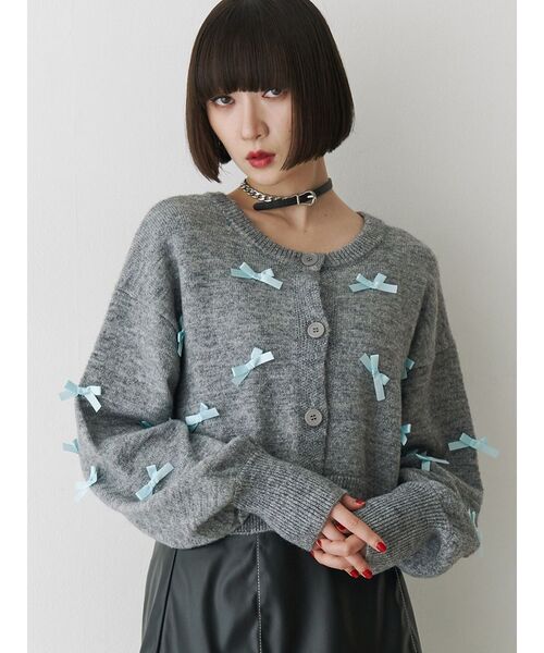 jouetie（ジュエティ）の「2WAYリボンニットカーディガン