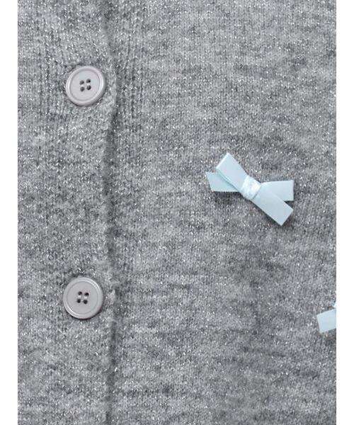 jouetie(ジュエティ)の「2WAYリボンニットカーディガン(カーディガン/ボレロ・レディース・その他1/ブラック/グレー・MEDIUM)」の14枚目の写真