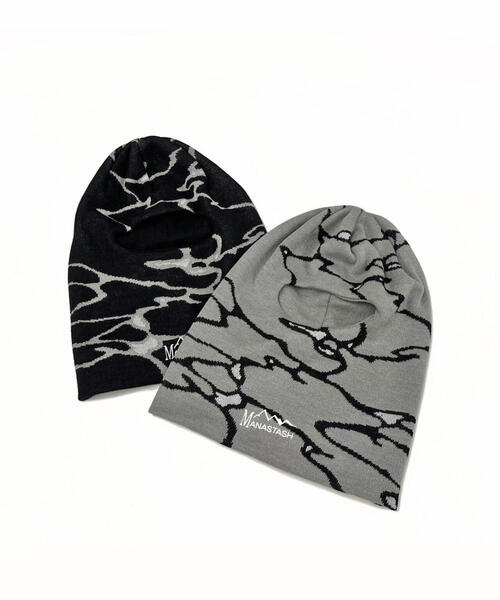 MANASTASH（マナスタッシュ）の「MANASTASH/マナスタッシュ/LITHIUM BALACRAVA/リチウムバラクラバ（ニットキャップ/ビーニー・メンズ・グレー/ブラック・F）」の14枚目の写真